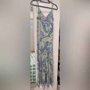 Veronica M Pauleta Paisley Drop Waist Maxi Dress